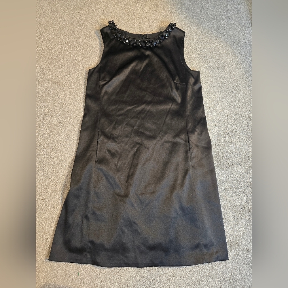 Adrianna Papell Beaded Neckline Cocktail  Party Evening Classy Elegant Sz 12